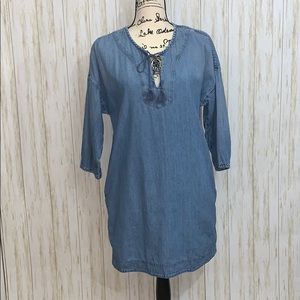 Size S Loft Outlet Lounge Chambray Dress
